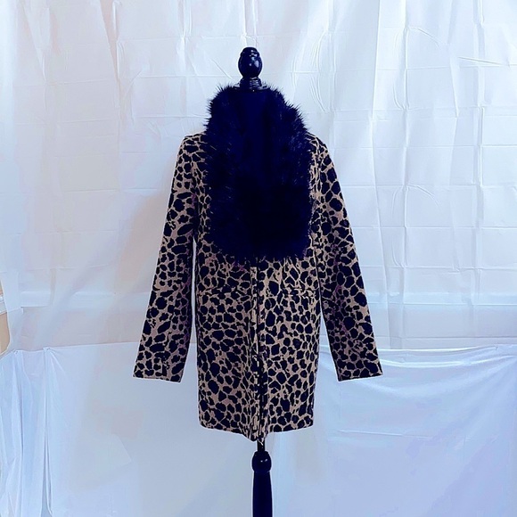 Donna Salyers Fabulous Furs Animal Print Coat Size XL - Picture 5 of 9